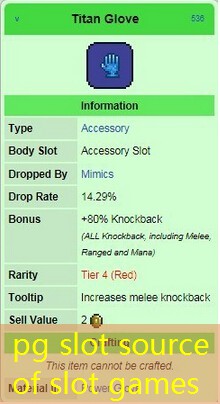 pg slot source of slot games
